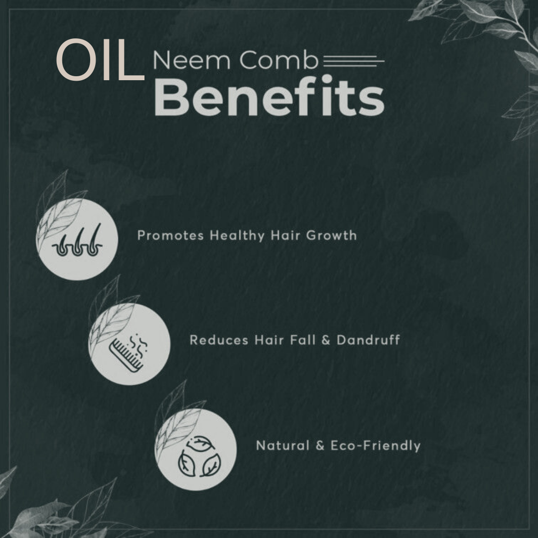 Oil Neem Wood Comb