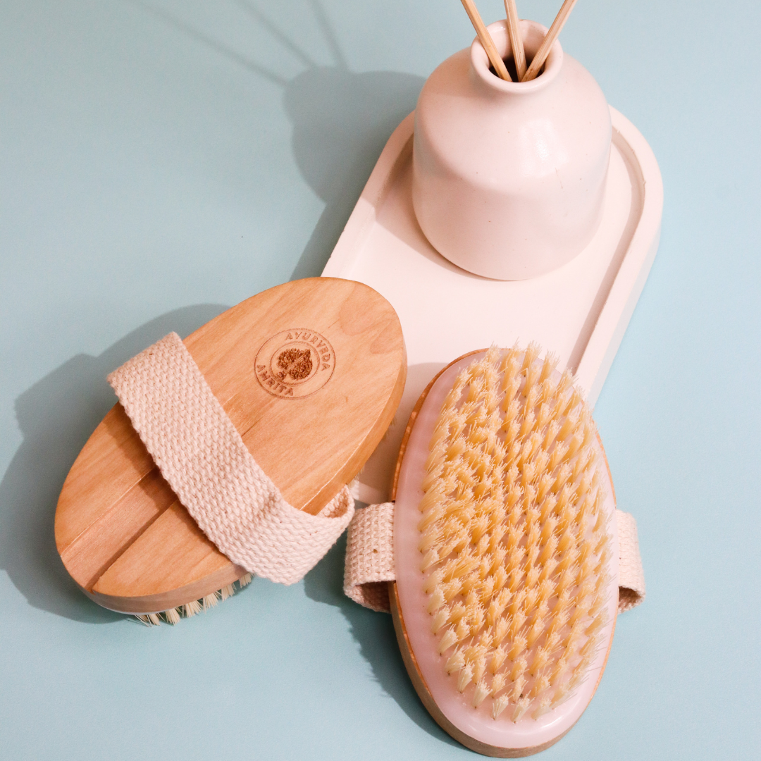 Detachable Wooden Bristle Bath Brush