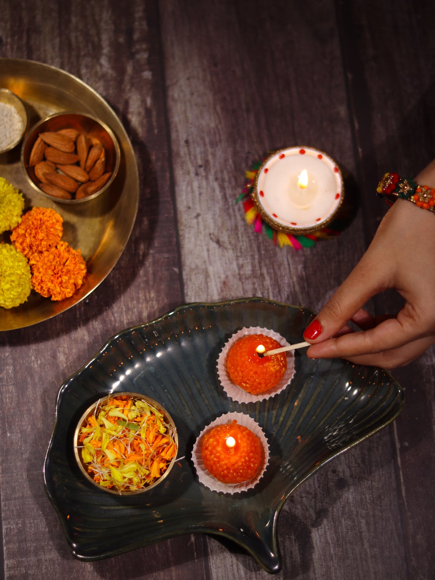 Motichur Ladoo Candle