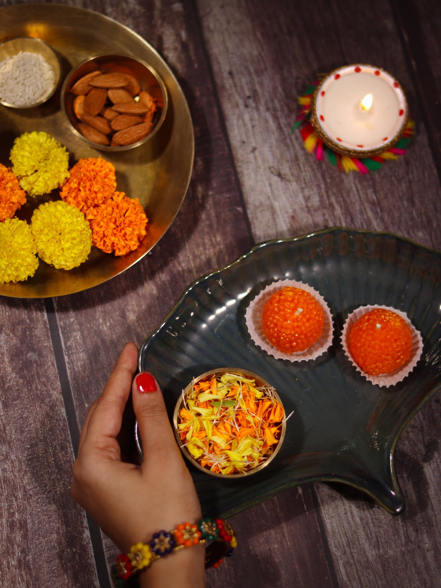 Motichur Ladoo Candle