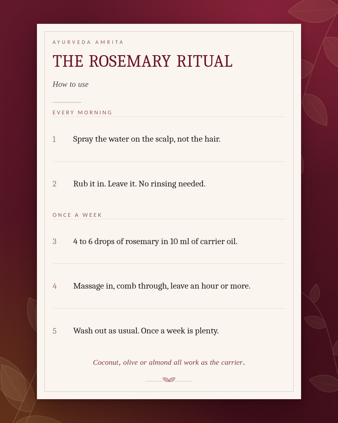 The Rosemary Ritual — Rosemary Water & Essential Oil Hair Gift Set