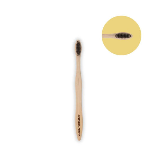 Bamboo ToothBrush, Charcoal Dipped