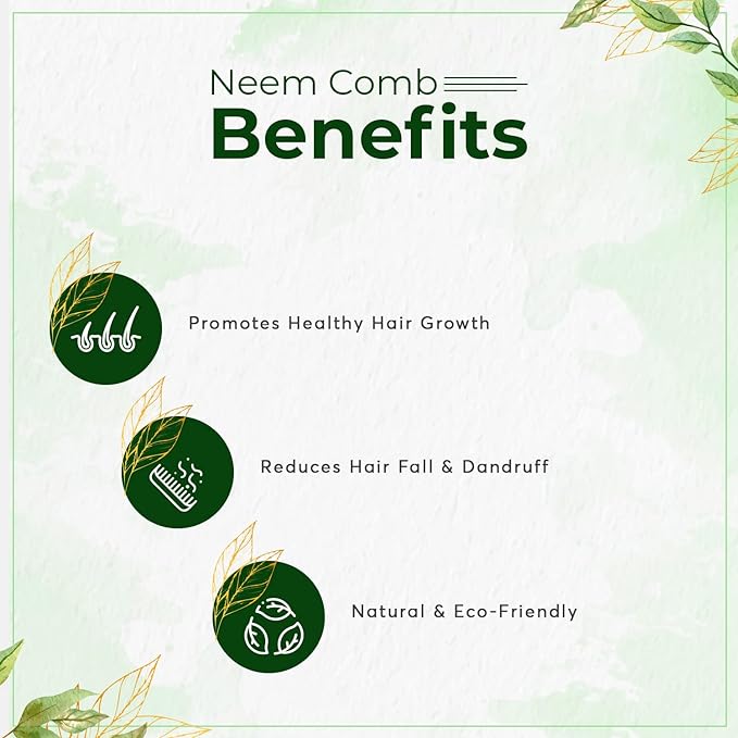 Neem Wood Comb Detangle
