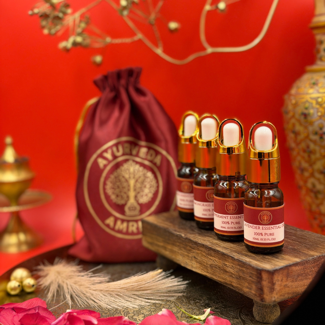 The Essential Oil Collection — Lavender, Rose, Peppermint & Lemongrass