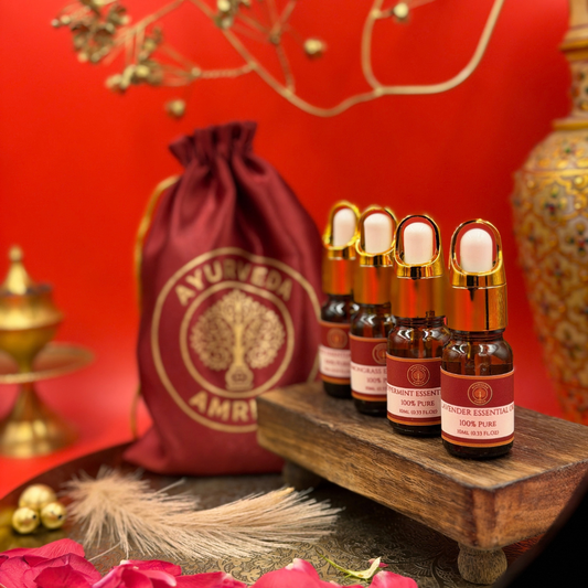 The Essential Oil Collection — Lavender, Rose, Peppermint & Lemongrass