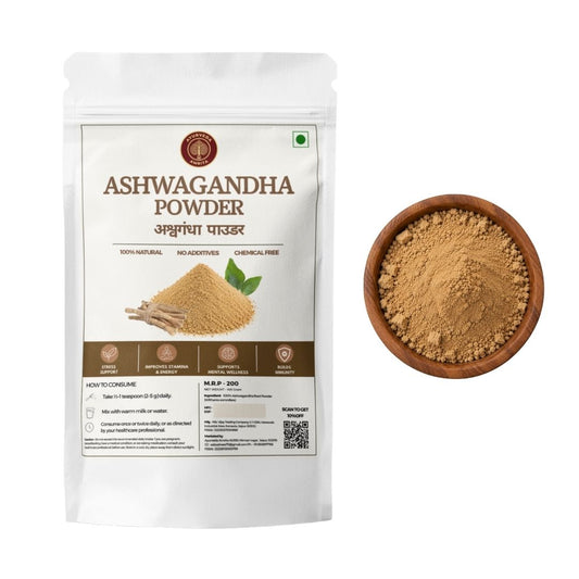 Pure Ashwagandha Root Powder 100g, Stress & Strength
