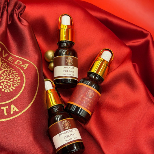 The Three Oils — Bhringraj, Brahmi & Amla Hair Oil Gift Set