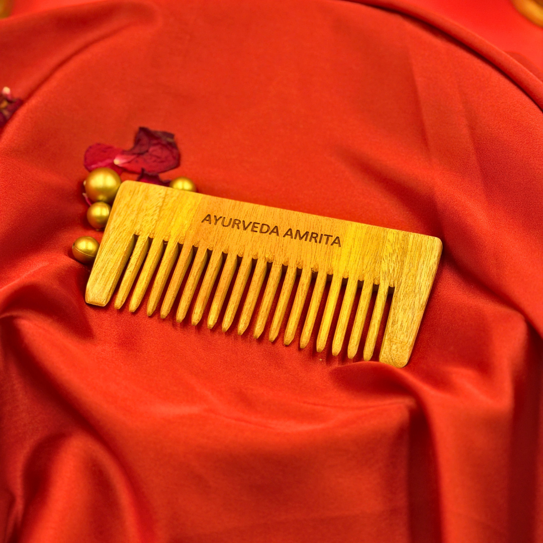 The Bhringraj Ritual — Hair Oiling Gift Set with Neem Wood Comb