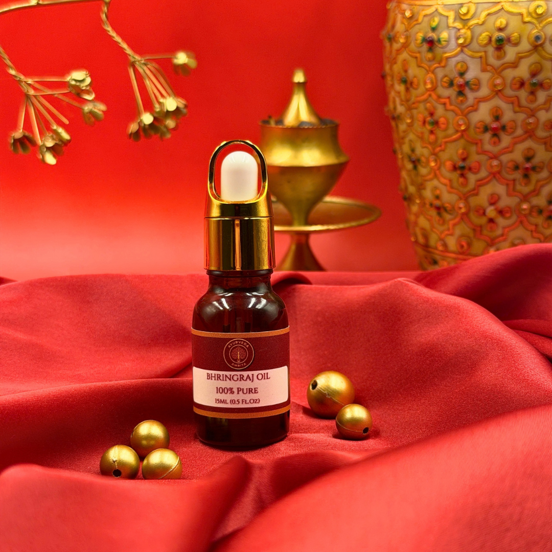 The Bhringraj Ritual — Hair Oiling Gift Set with Neem Wood Comb