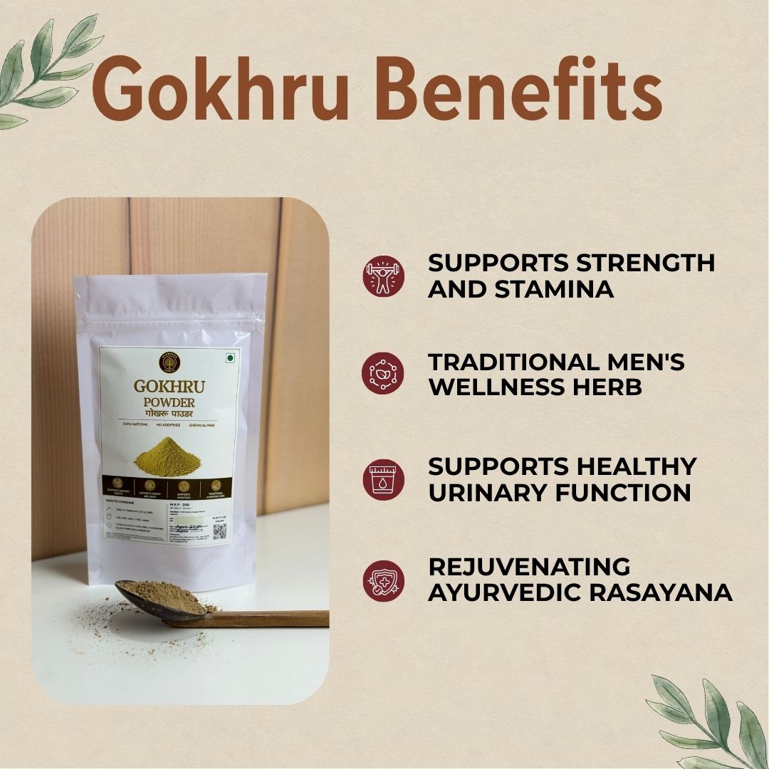 Pure Gokhru Powder 100g — Gokshura Tribulus