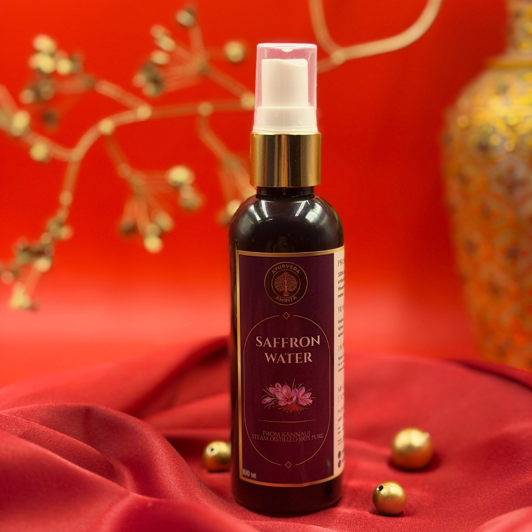 The Kumkumadi Ritual — Kumkumadi Oil, Rose & Saffron Water Gift Set