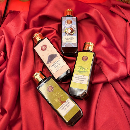 The Everyday Oil Box — Coconut, Neem, Kalonji & Olive Oil Gift Set
