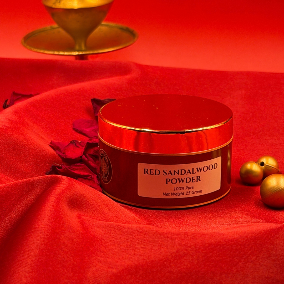 The Red Sandalwood Ritual — Raktachandan, Rose Water & Cucumber Gel