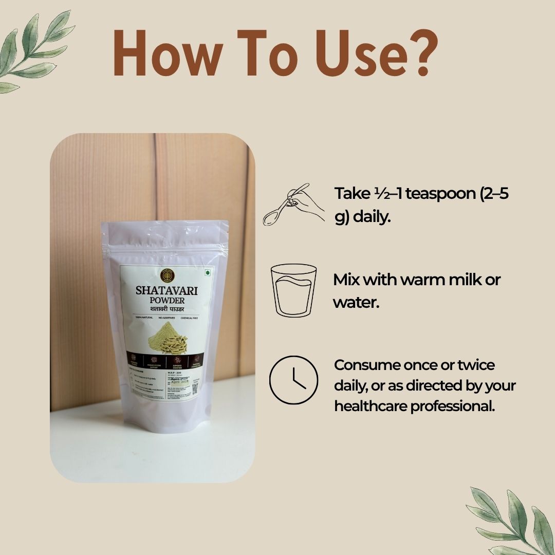 Pure Shatavari Root Powder 100g