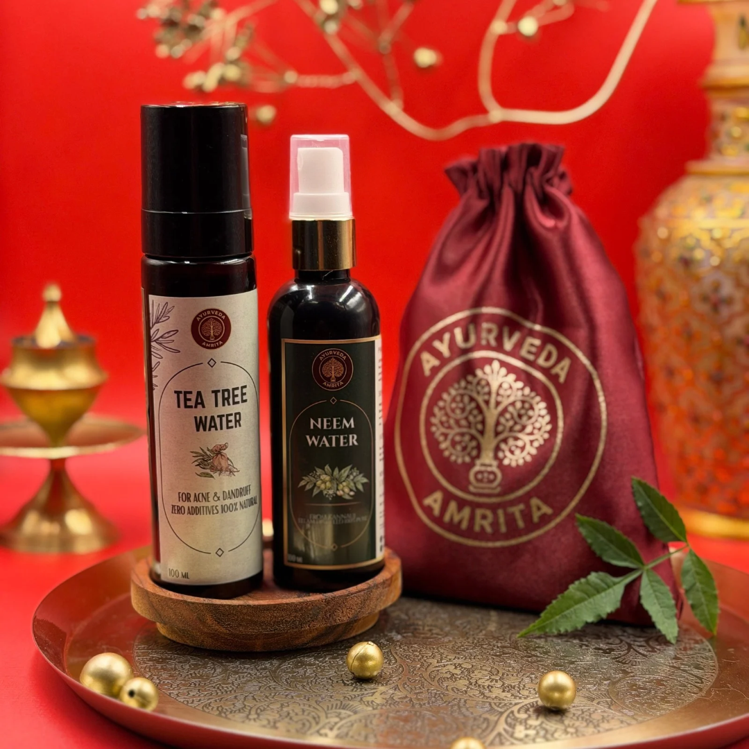 The Clarifying Waters – Neem & Tea Tree Hydrosol Duo for Acne & Dandruff